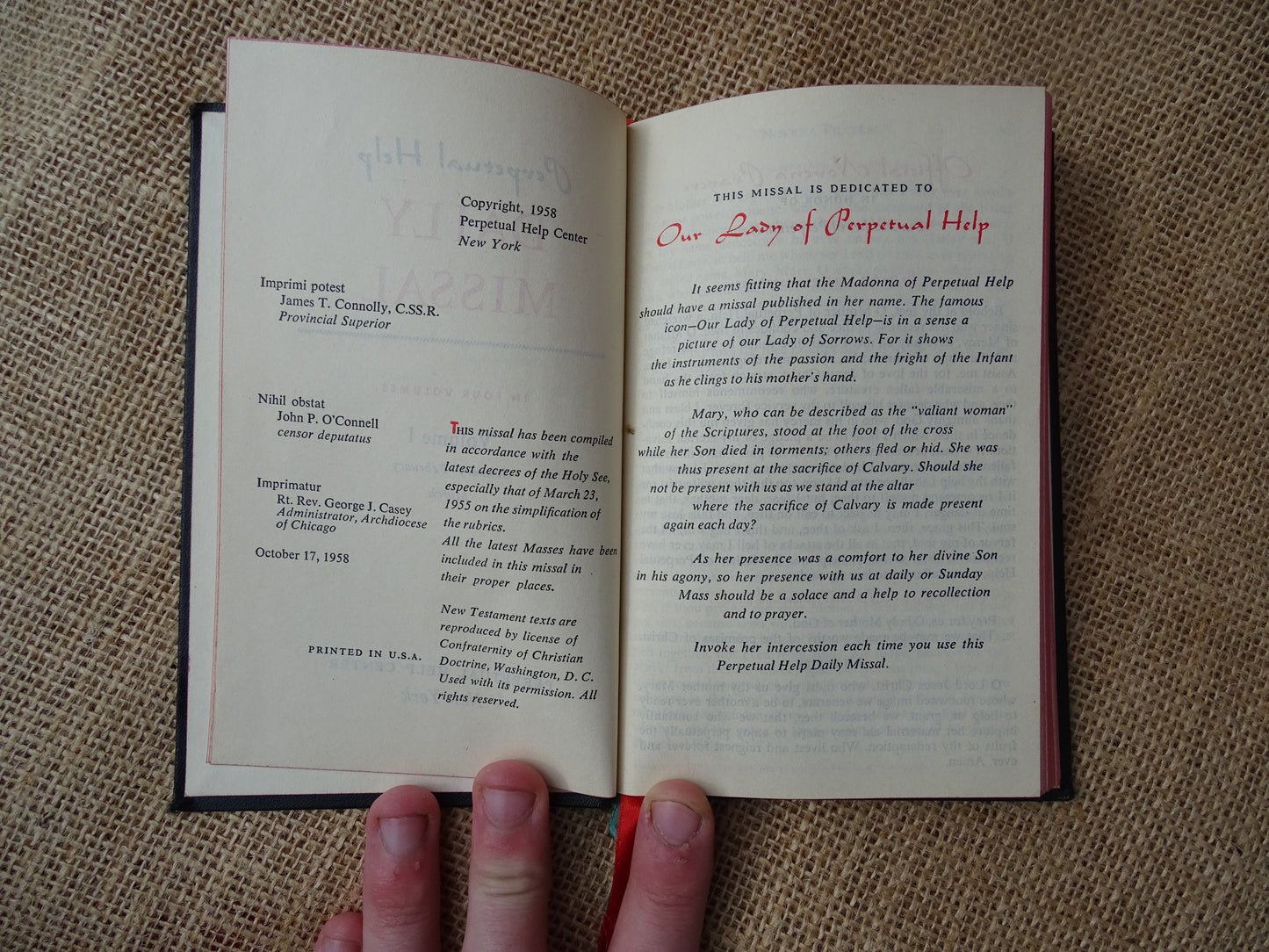 Perpetual Help Daily MIssal, Volume I
