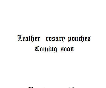 Leather rosary pouches